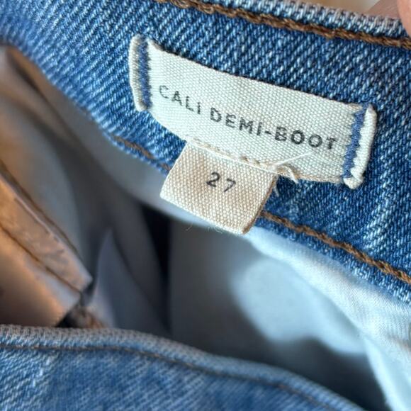 Madewell Cali Demi-Boot Straight Leg Cropped Jeans Stretch Women’s Size 27 - Picture 6 of 9
